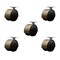 Service Caster 2-3/8'' Floor Safe Antique Hooded Twin Wheel Caster Top Plate, 5PK SCC-TP02S60D-NYU-WA-TP2-5 - alternate 1